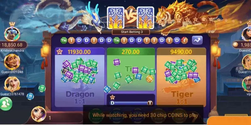 Rồng Hổ 68gamebai